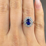 "Verisse" 1.60 Carat Oval Cut Natural Diamond Halo Engagement Ring MSR805