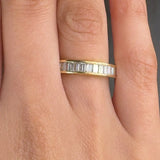 "Verisse" 2.64 Carat Baguette Cut Natural Diamond Full Eternity Ring MDR2570