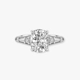 "Vesky" Cushion Cut 1.50 Carat Diamond Shoulder Platinum Engagement Ring DSCC05