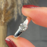 "Veyra" 0.27 Carat Round Cut Natural Diamond Solitaire Engagement Ring MDR4149