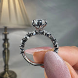 "Victoria" 2.03 Carat Marquise Cut Platinum Diamond Shoulder Engagement Ring HLR554 HEERA DIAMONDS