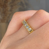 "Vionara" 1.50 Carat Round Cut Natural Diamond Half Eternity Ring MDR476