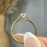 "Vionelle" 0.27 Carat  Round Cut Natural Diamond Solitaire Engagement Ring MDR3797