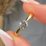 "Vionelle" 0.27 Carat  Round Cut Natural Diamond Solitaire Engagement Ring MDR3797