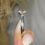 "Vionyx" Pink 2.03 Carat Princess Cut Trilogy Lab Grown Diamond Engagement Ring HLM424 HEERA DIAMONDS