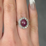 "Virel" Ruby 3 Carat Oval Cut Diamond Engagement Ring HR1395 HEERA DIAMONDS