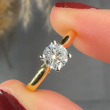 "Virelle" 0.51 Carat Round Cut Natural Diamond Solitaire Engagement Ring MDC317