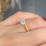 "Virelle" 0.51 Carat Round Cut Natural Diamond Solitaire Engagement Ring MDC317