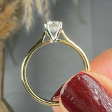 "Virelle" 0.51 Carat Round Cut Natural Diamond Solitaire Engagement Ring MDC317