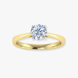 "Virelle" 0.51 Carat Round Cut Natural Diamond Solitaire Engagement Ring MDC317