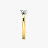 "Virelle" 0.51 Carat Round Cut Natural Diamond Solitaire Engagement Ring MDC317