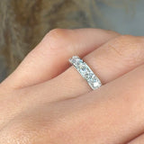 "Viresta" 0.63 Carat Round Cut Natural Diamond Half Eternity Ring MDR3952
