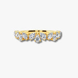 "Vivian" 1.00ct Pear Cut Pattern Diamond Half Eternity Diamond Ring ET3