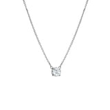 White Topaz Solitaire Necklace Hot Diamonds