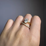 "Windsor" 1.51 Carat Oval Cut Diamond Shoulder Matching Set Engagement Ring DSOC13 HEERA DIAMONDS