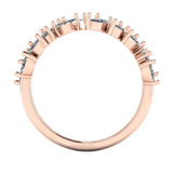 "Wren" Leaf Diamonds and Branch Shaped Open Eternity Ring E58 - HEERA DIAMONDS