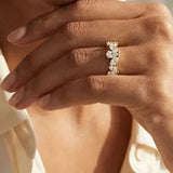 "Zafira" 0.62 Carat Round Cut Diamond Half Eternity Ring ET91 HEERA DIAMONDS