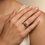 "Zarellea" 1.04 Carat Pink Round Cut Trilogy Diamond Engagement Ring HLR630