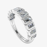 "Zaria" 0.85 Carat Diamond Half Eternity Ring ET102