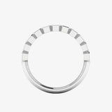 "Zaria" 0.85 Carat Diamond Half Eternity Ring ET102