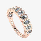 "Zaria" 0.85 Carat Diamond Half Eternity Ring ET102