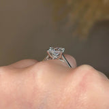 "Zella" Solitaire Princess Cut Diamond Engagement Ring SSPC07 - HEERA DIAMONDS
