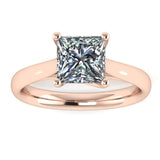 "Zella" Solitaire Princess Cut Diamond Engagement Ring SSPC07 - HEERA DIAMONDS