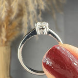"Zelmora" 0.42 Carat Round Cut Natural Diamond Solitaire Engagement Ring MDR3486