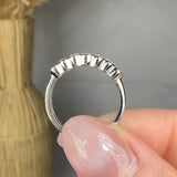 "Zenvea" 0.57 Carat Round Cut Natural Diamond Half Eternity Ring MDR4550