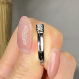 "Zenvea" 0.57 Carat Round Cut Natural Diamond Half Eternity Ring MDR4550