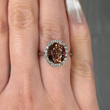 "Zenvira" 3.20 Carat Oval Cut Diamond Engagement Ring HR1477 HEERA DIAMONDS