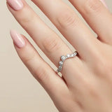 "Zephira" Round Cut 0.1 Carat Diamond Eternity Ring ET82 HEERA DIAMONDS