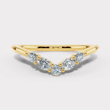 "Zoey" Dainty Round, Pear and Oval 0.30ct Diamond Shaped Eternity Band ET49