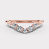 "Zoey" Dainty Round, Pear and Oval 0.30ct Diamond Shaped Eternity Band ET49