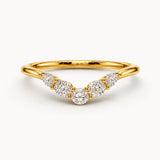 "Zoey" Dainty Round, Pear and Oval 0.30ct Diamond Shaped Eternity Ring ET49