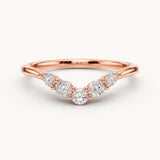"Zoey" Dainty Round, Pear and Oval 0.30ct Diamond Shaped Eternity Ring ET49