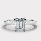 "Zola" 1 Carat Solitaire Emerald Cut Diamond Engagement Ring SSEC08