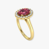 "Zolira" Ruby 0.71 Carat Oval Cut Natural Diamond Engagement Ring HM1148