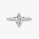 "Zora" 1 Carat Marquise Cut Diamond Grain Set Diamond Engagement Ring DSMC03