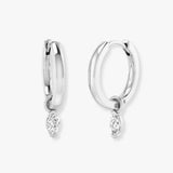 "Zoya" 0.26 CT Diamond Drop & Trilogy Earrings