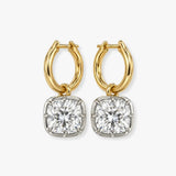 "Zuna" Hoop Diamond Earrings