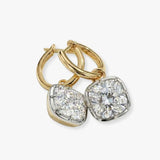 "Zuna" Hoop Diamond Earrings