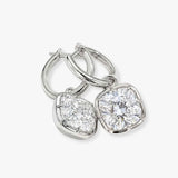 "Zuna" Hoop Diamond Earrings