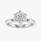 "Zyellea" 0.92 Carat Round Cut Solitaire Natural Diamond Engagement Ring HR1937
