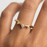 "Zyna" Centre Dip 0.20ct Diamond Eternity Ring ET12