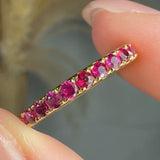 "Zyvara" Pink 2 Carat Natural Diamond Half Eternity Ring HR204 HEERA DIAMONDS
