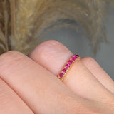 "Zyvara" Pink 2 Carat Natural Diamond Half Eternity Ring HR204 HEERA DIAMONDS