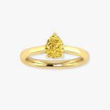 "Zyveris" Yellow 1.06 Carat Pear Cut Solitaire Lab Grown Diamond Engagement Ring HLR443