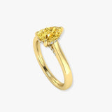 "Zyveris" Yellow 1.06 Carat Pear Cut Solitaire Lab Grown Diamond Engagement Ring HLR443