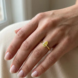 "Zyveris" Yellow 1.06 Carat Pear Cut Solitaire Lab Grown Diamond Engagement Ring HLR443